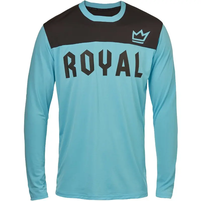Royal Apex Long Sleeve Mtb Jersey - Blue-Black - 2021 1