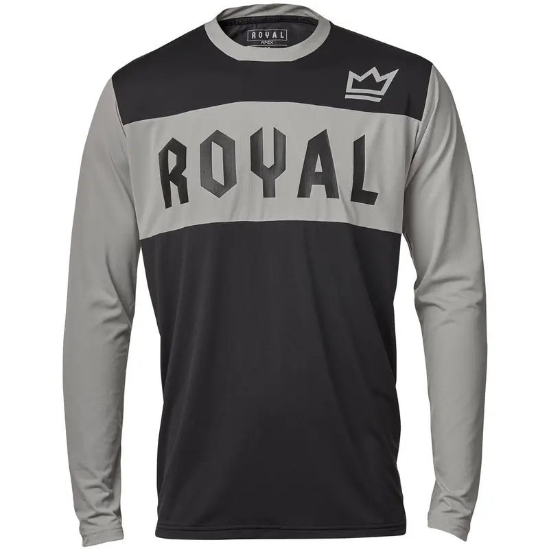 Royal Apex Long Sleeve Mtb Jersey - Gray-Black 1