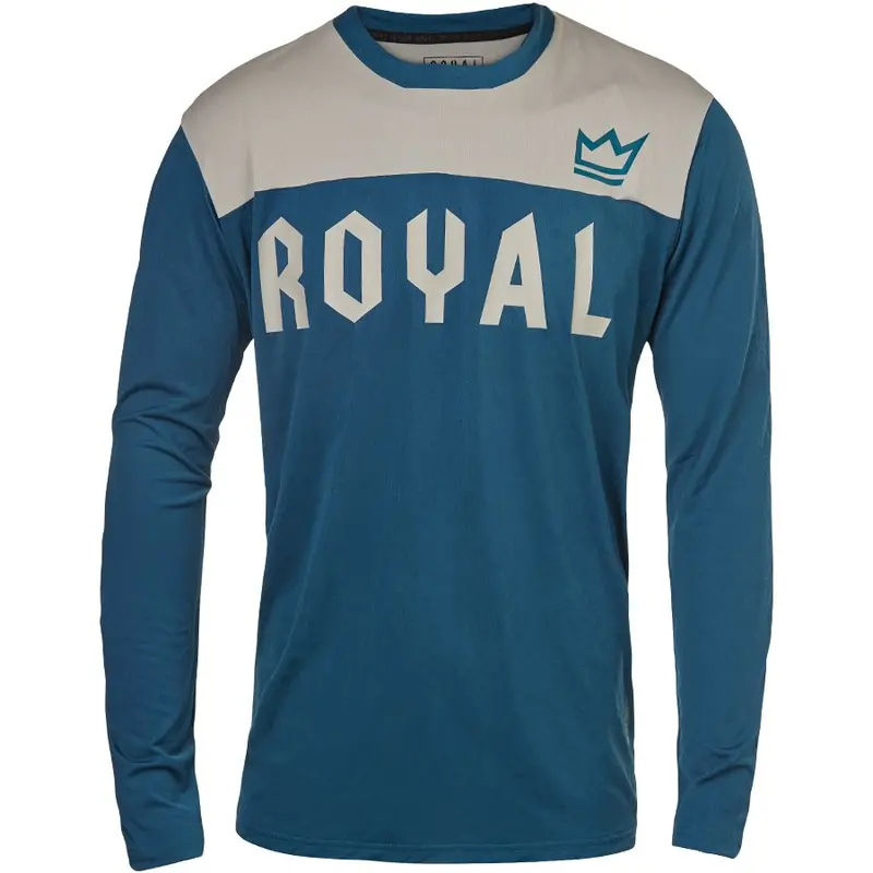 Royal Apex Long Sleeve Mtb Jersey - Gray-Petrol - 2021 1