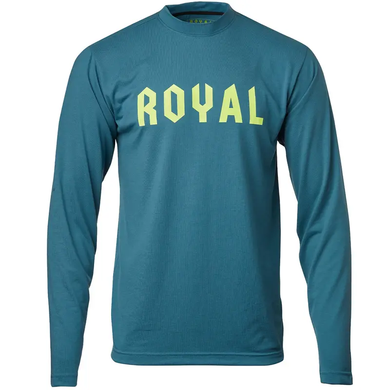 Royal Core Long Sleeve Mtb Jersey - Corp - Steel Blue Heather 1