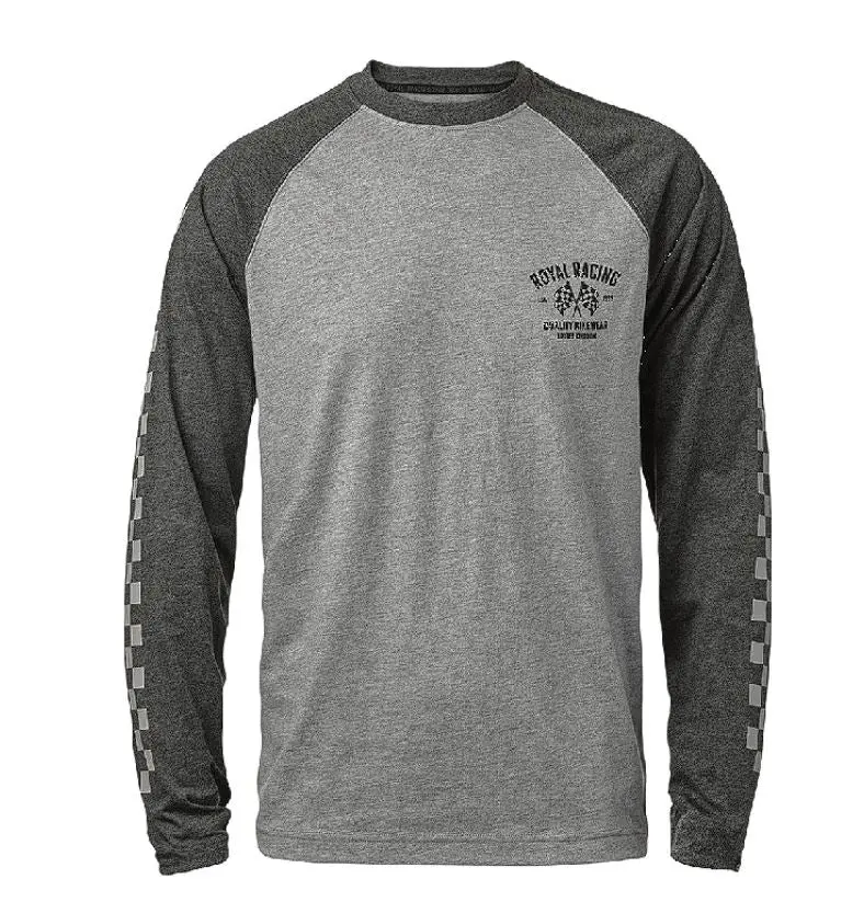 Royal Core Long Sleeve Mtb Jersey - Flag - Gray-Black 1