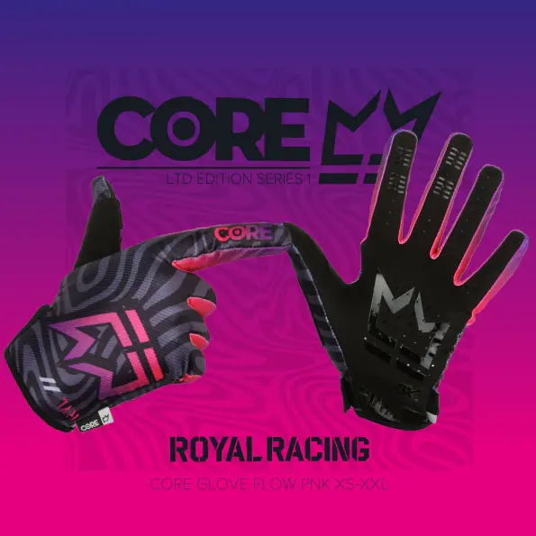 Royal Core Mtb Glove - Flow Pink 3