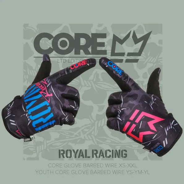 Royal Core Mtb Glove - Youth - Barbed Wire 2