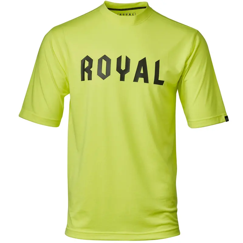 Royal Core Short Sleeve Mtb Jersey - Corp - Flo Yellow Heather 1