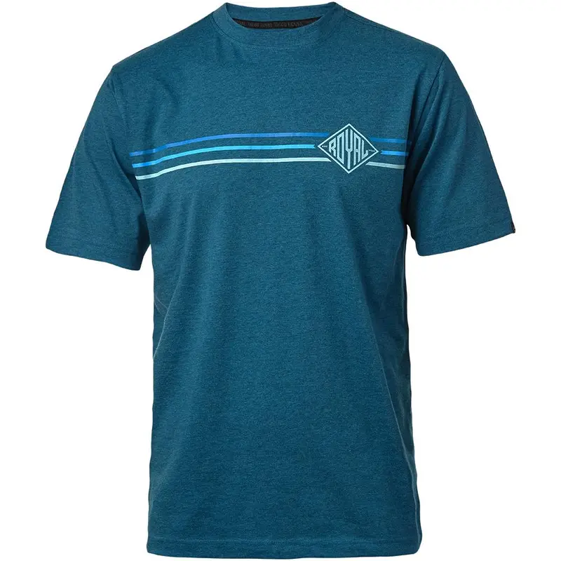 Royal Core Short Sleeve Mtb Jersey - Stripe - Petrol 1