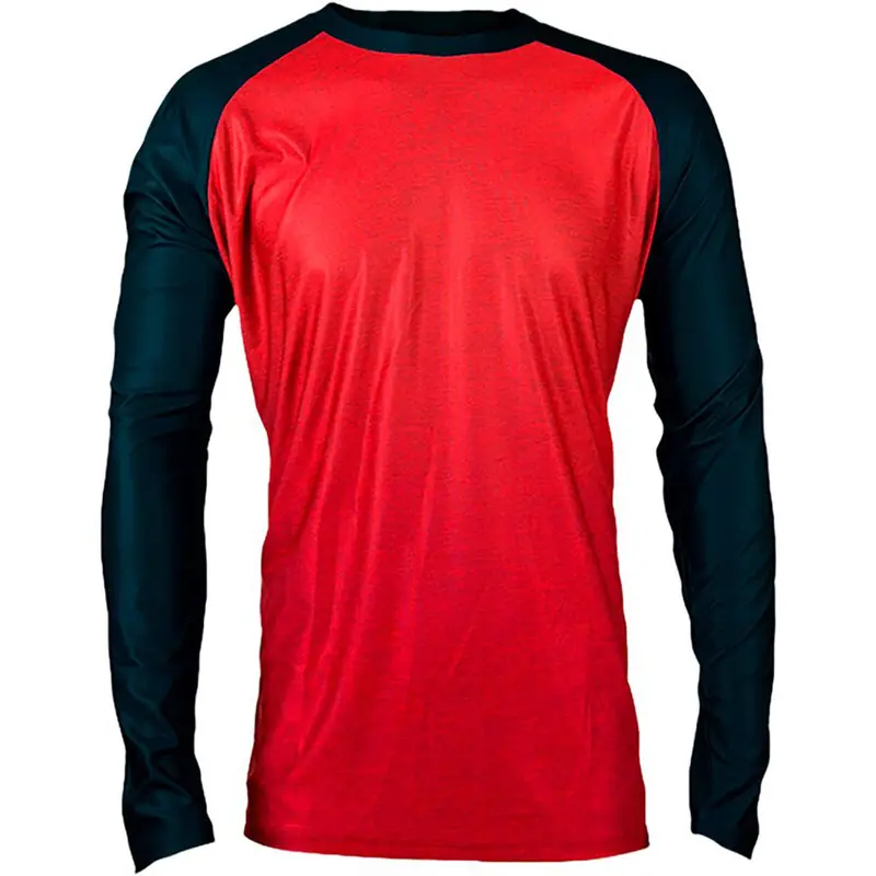 Royal Heritage Long Sleeve Jersey - Red-Black 1