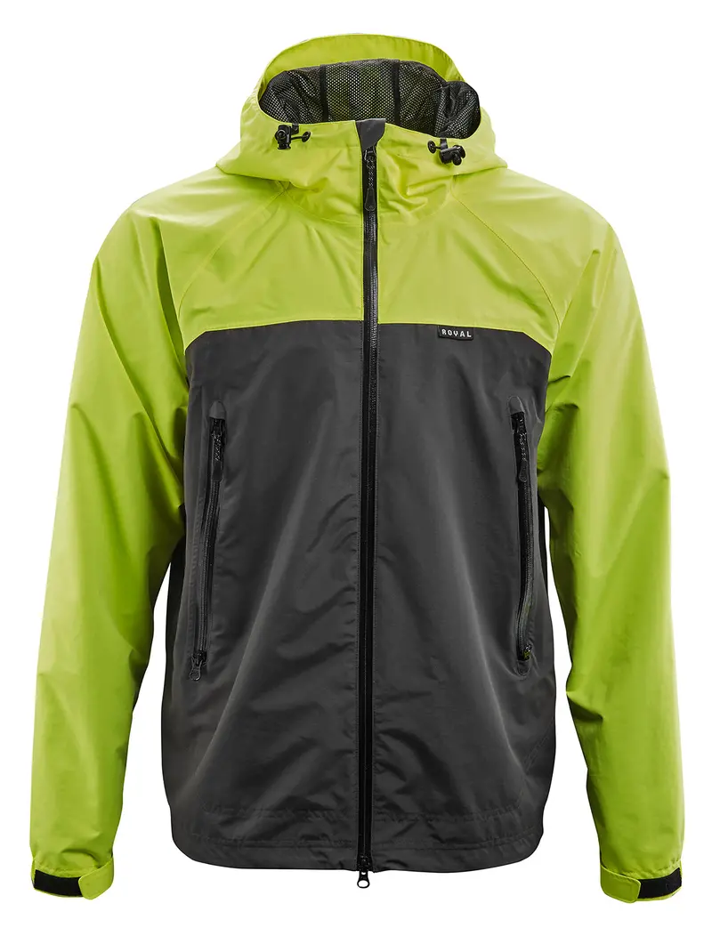 Royal Matrix Jacket - Flo Yellow-Charcoal 1