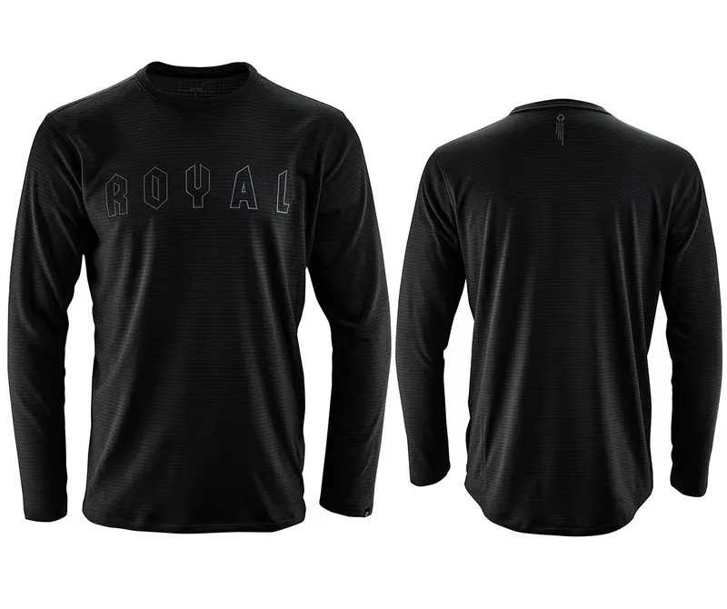 Royal Matrix Long Sleeve Mtb Jersey - Black 1