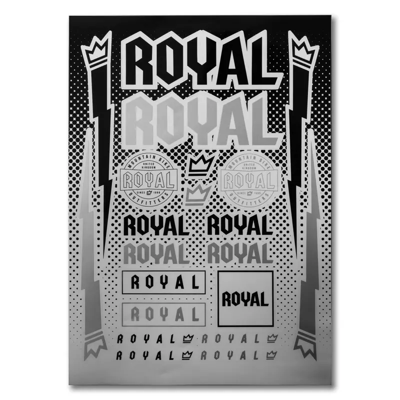 Royal Racing A4 Laminated Sticker Sheet 1