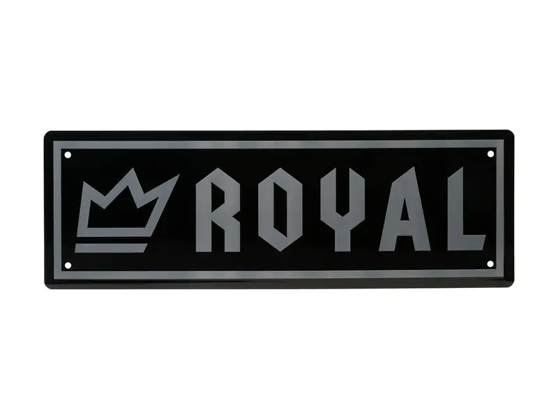 Royal Racing Embossed Metal Sign - Black 1