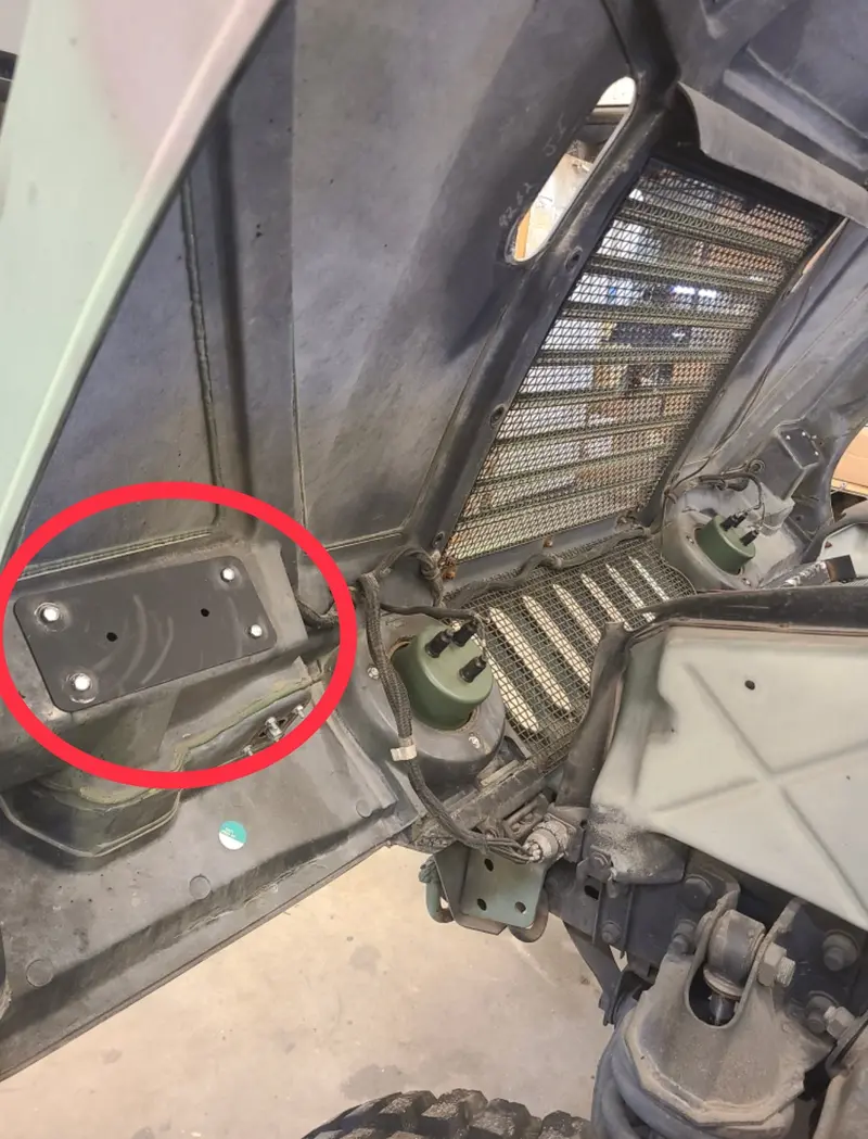 Rust Proof Headlight Access Panel Pair For Military Humvee 2