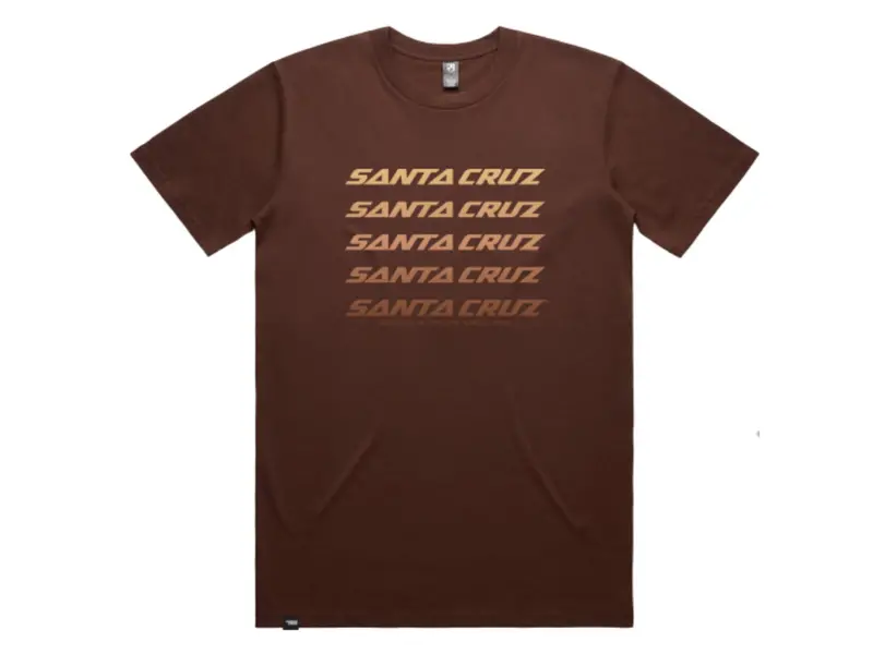 Santa Cruz Faded Tee - Brown 1