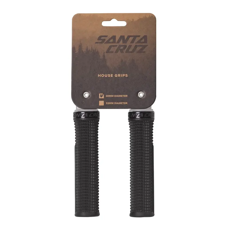Santa Cruz House Grips - 30Mm - Black 1