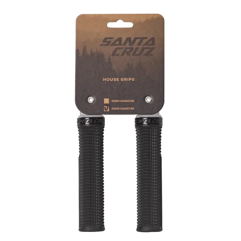 Santa Cruz House Grips - 32Mm - Black 1