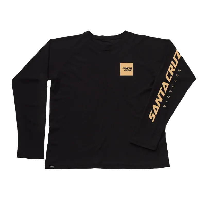 Santa Cruz Long Sleeve Tech Tee - Squared Black 1