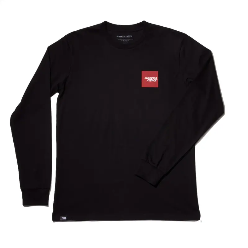 Santa Cruz Squared Up Long Sleeve Tee - Black 1
