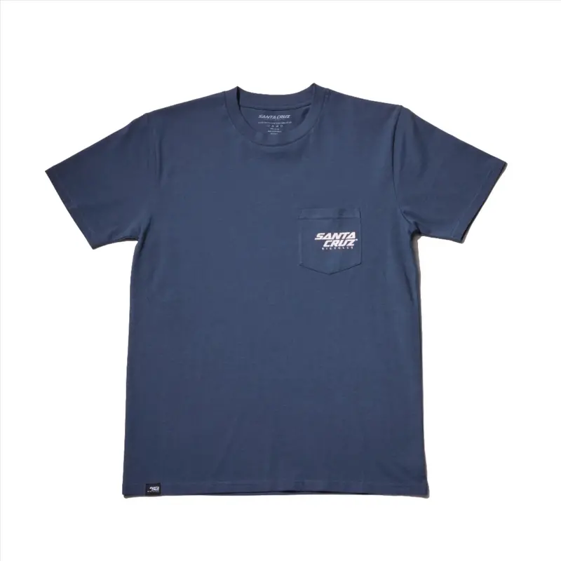Santa Cruz Stash Pocket Tee - Maritime Blue 1