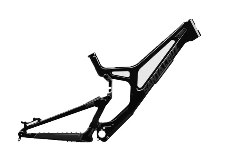 Santa Cruz V10 8 Cc Mx Frame - No Shock - Gloss Black Sparkle - 2025 1