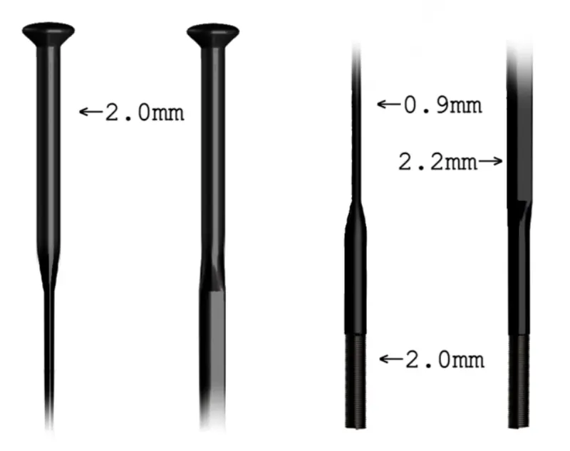 Sapim Cx-Ray Bladed Straight Pull Spoke - Black 1