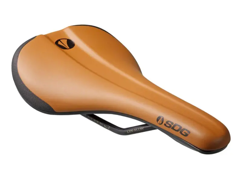 Sdg Bel Air V3 Lux Alloy Rail Saddle - Black-Brown 1