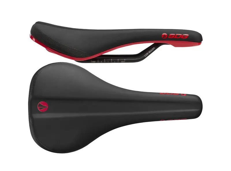 Sdg Bel Air V3 Lux Alloy Rail Saddle - Red 1