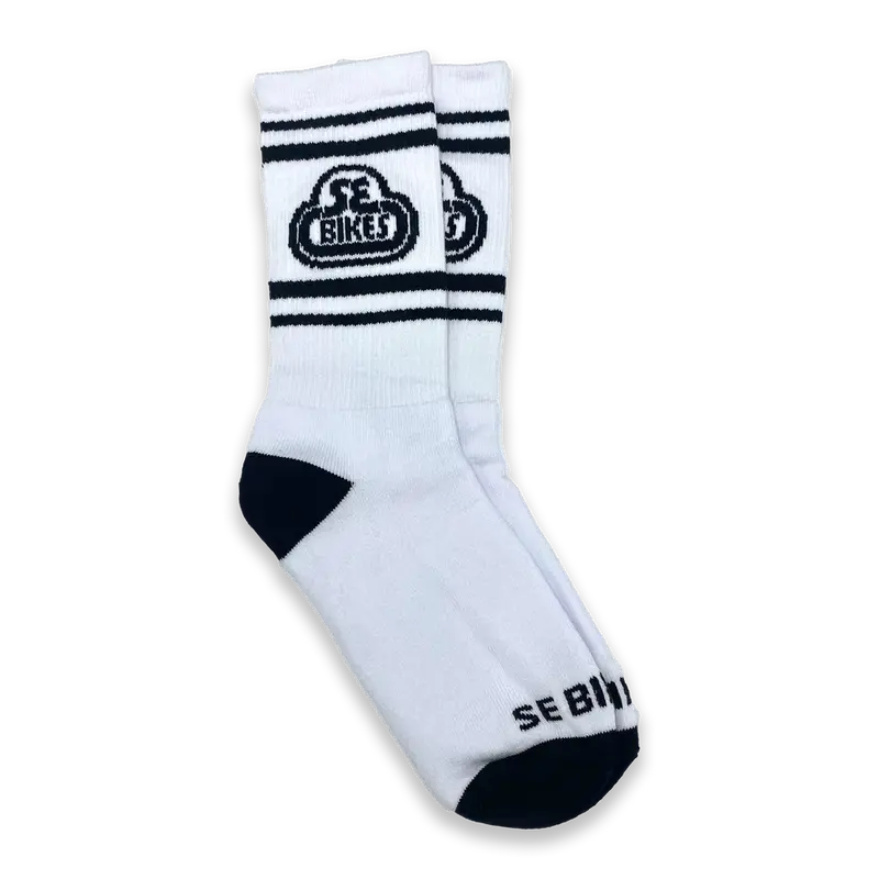 Se Bikes Logo Socks - White 1