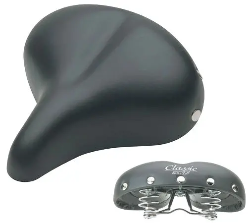 Serfas Classic Cruiser Saddle - Black 1