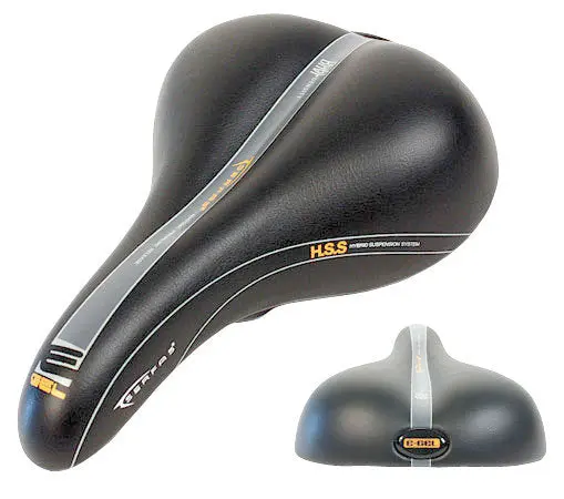 Serfas Dual Density E-Gel Saddle - Black-Gray 1