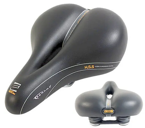 Serfas E-Gel Elastomer Saddle - Black 1