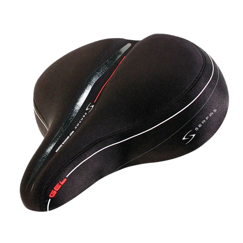 Serfas Full Suspension Cruiser Saddle - Black 1
