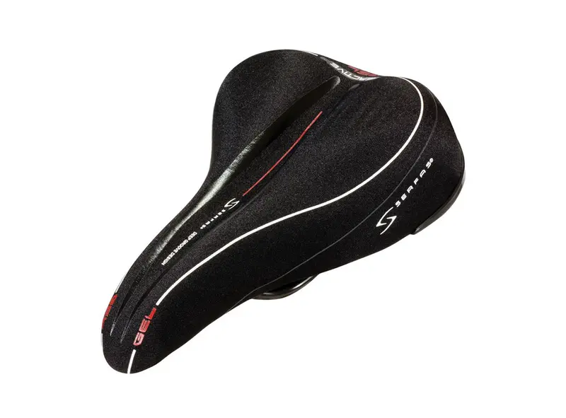 Serfas Reactive Gel Lycra Saddle - Youth - Black 1