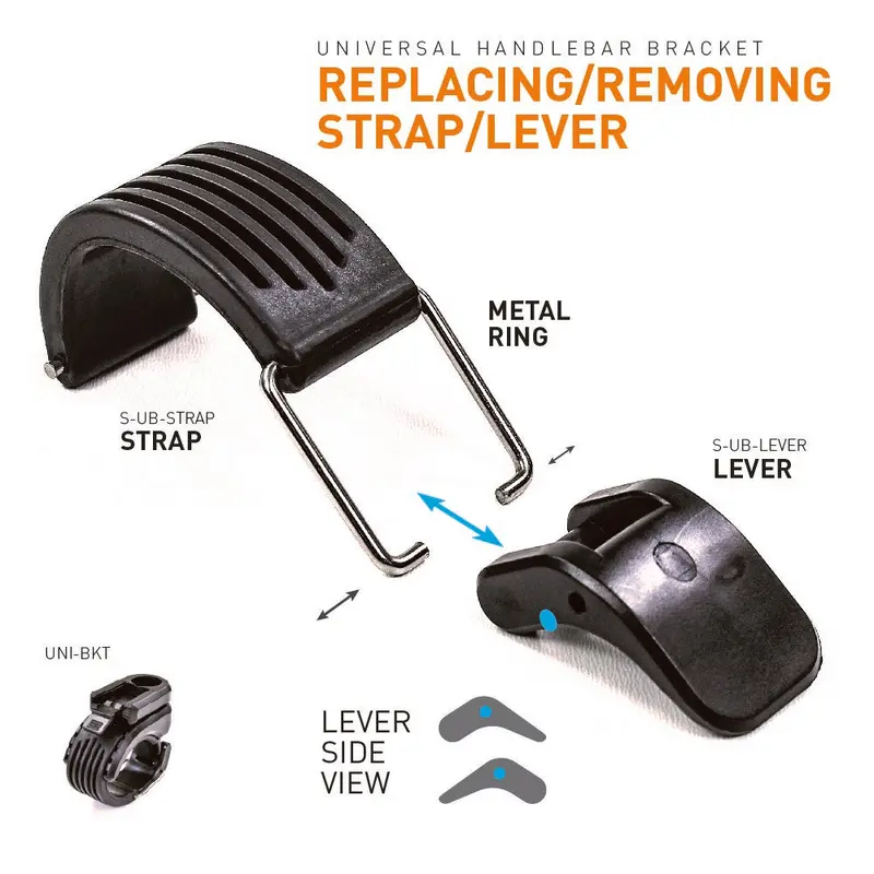 Serfas Uni-Bracket Rubber Strap And Clip 2