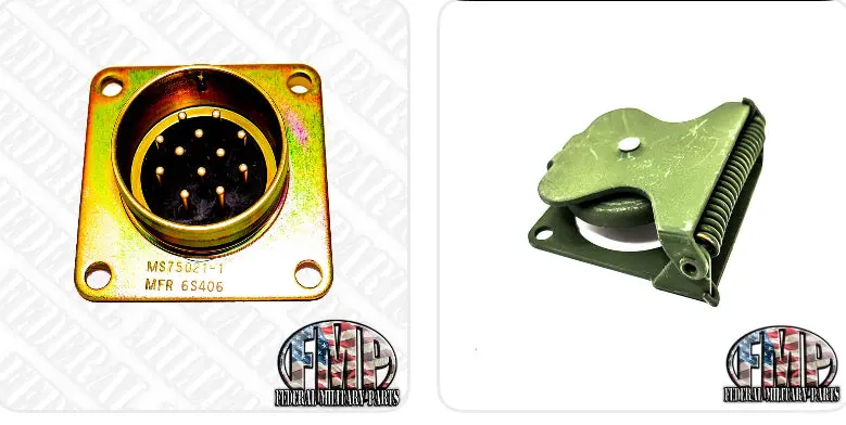 Set Ms75021-1 Brass 12-Pin Socket And Socket Cover Plate 7731428 1