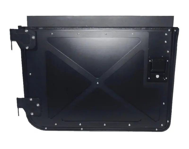 Set Of 4 Military Split Doors With X Pattern, Convertible From Full Doors To Half Doors Fit Humvee 3