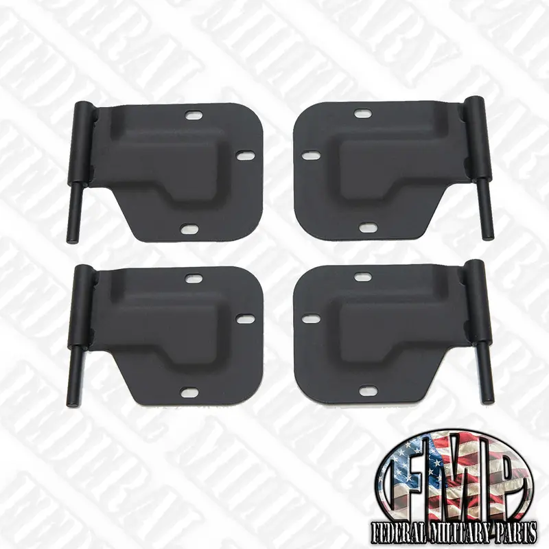 Set Of Four Military Oem Hinges Two Left And Two Right, Fit Humvee Hard Doors 2