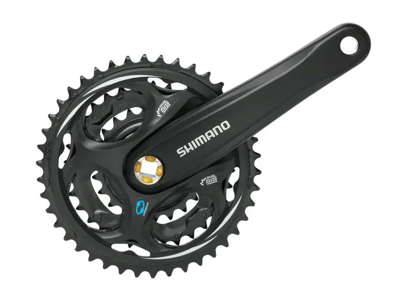 Shimano Altus 7-8 Spd Square Taper Crankset - Black 1