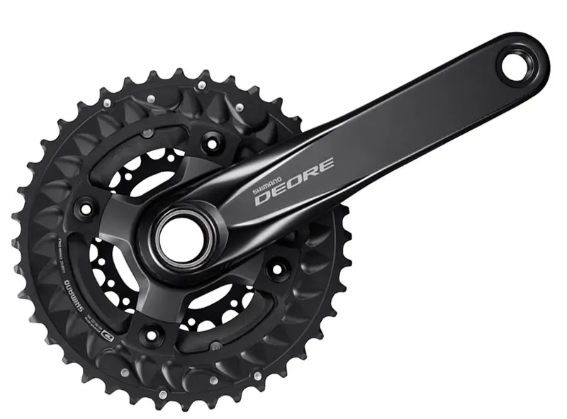 Shimano Deore M6000 10 Spd Triple Crankset - Black 1