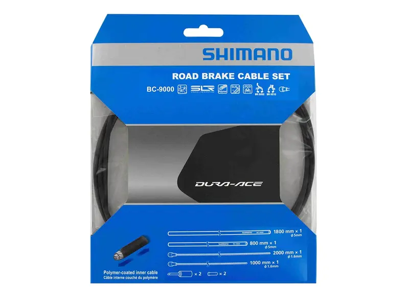 Shimano Dura-Ace 9000 Road Polymer Brake Cable Set - Black 1