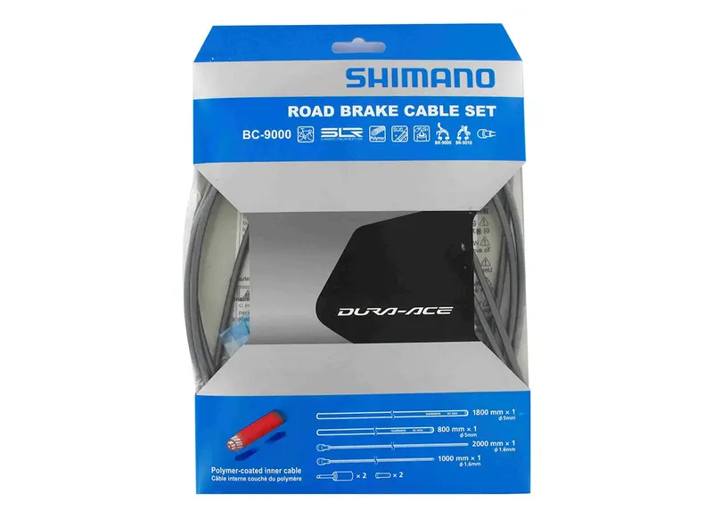 Shimano Dura-Ace 9000 Road Polymer Brake Cable Set - High Tech Gray 1