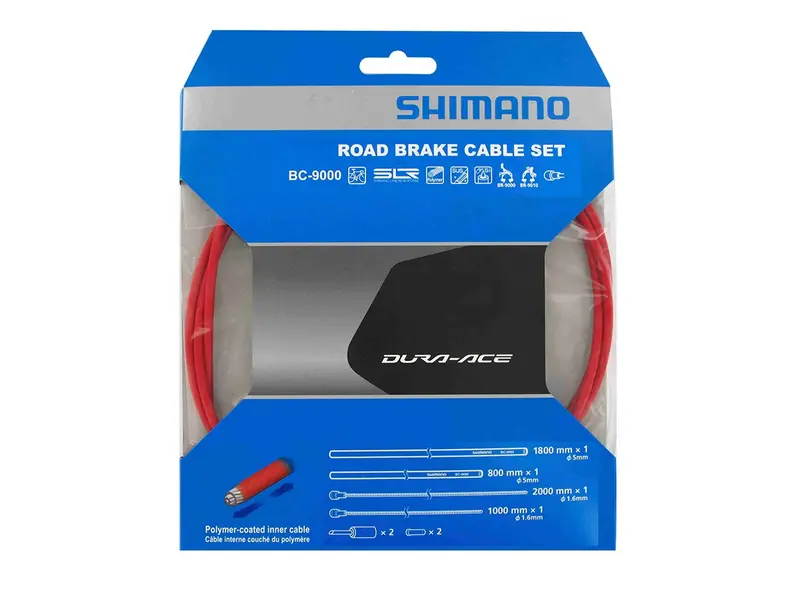 Shimano Dura-Ace 9000 Road Polymer Brake Cable Set - Red 1
