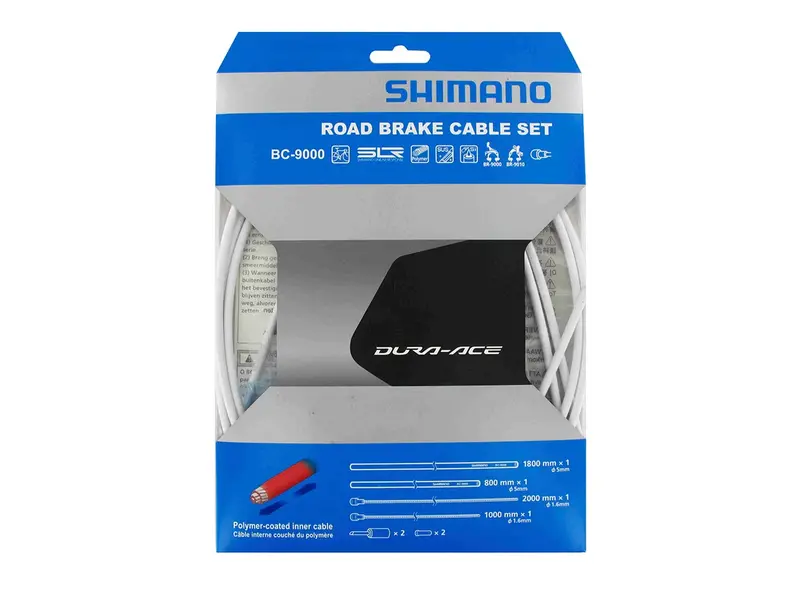 Shimano Dura-Ace 9000 Road Polymer Brake Cable Set - White 1