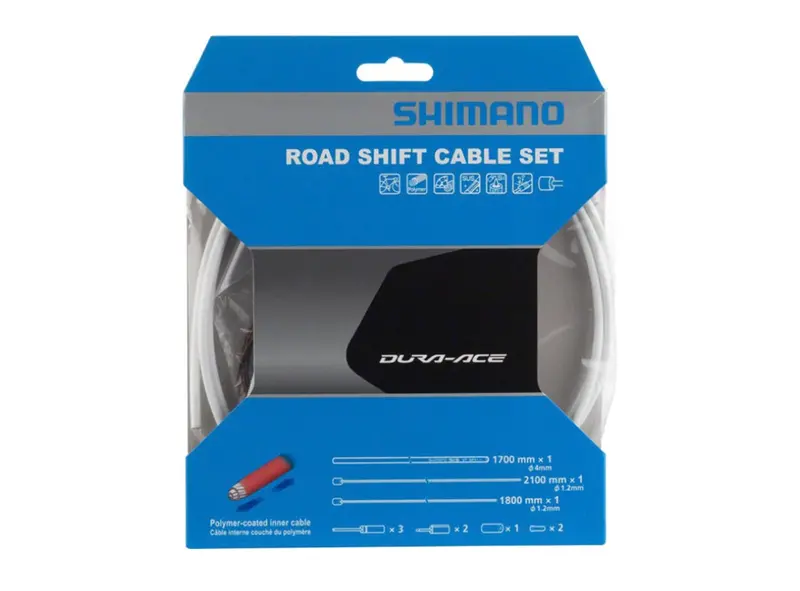 Shimano Dura-Ace Sp41 Poly-Coated Shift Cables - White 1
