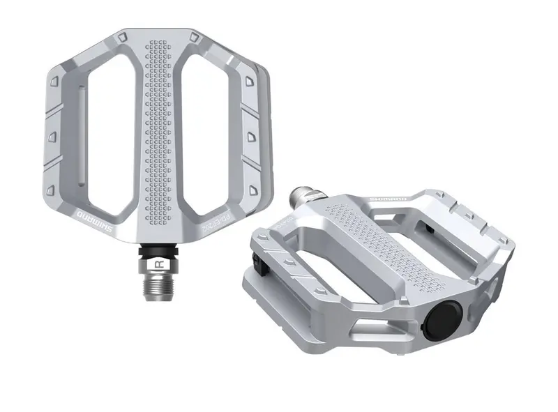 Shimano Ef202 E-Bike Flat Pedals - Silver 1