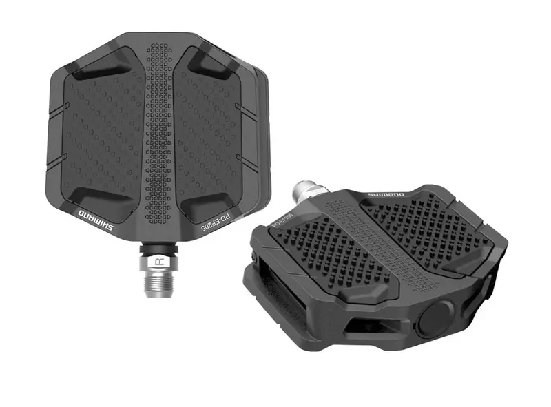 Shimano Ef205 E-Bike Flat Pedals - Black 1