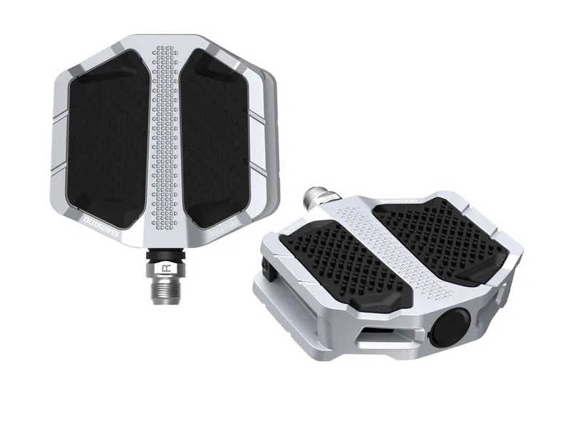 Shimano Ef205 E-Bike Flat Pedals - Silver 1