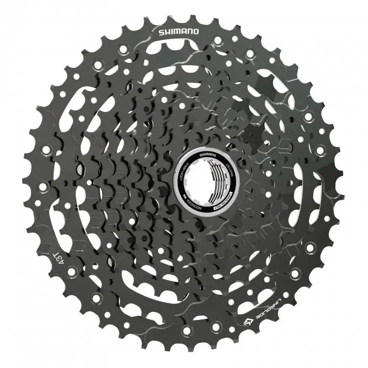 Shimano Linkglide Lg400 10 Spd Mtb Cassette - Black 1