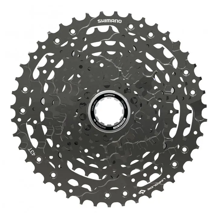 Shimano Linkglide Lg400 10 Spd Mtb Cassette - Black 2