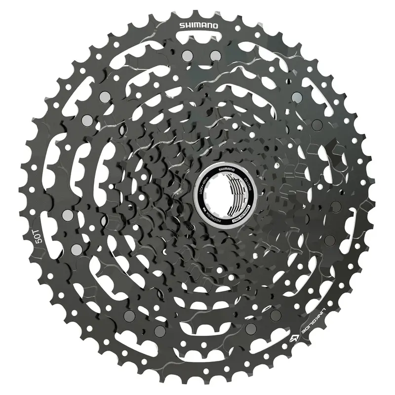 Shimano Linkglide Lg400 11 Spd Mtb Cassette - Black 1