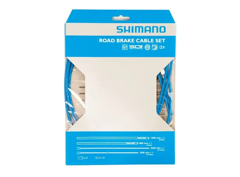 Shimano Road Ptfe Brake Cable Set - Blue 1