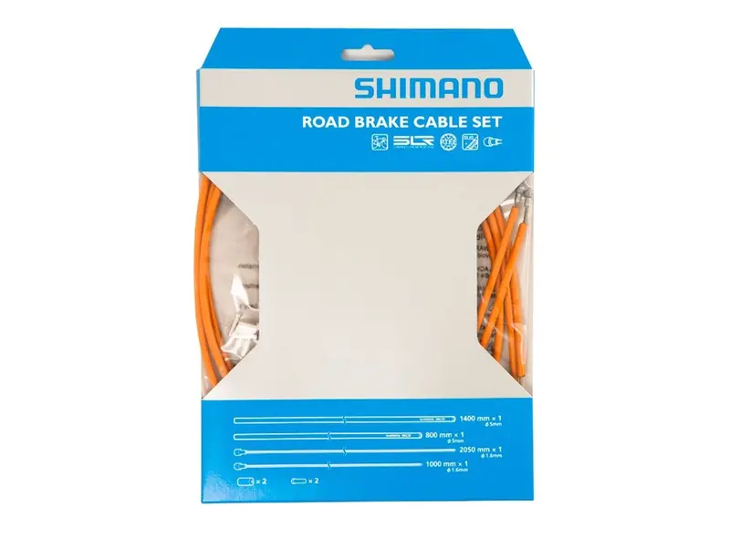 Shimano Road Ptfe Brake Cable Set - Orange 1